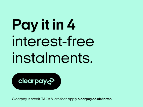 Clearpay, pay in 4 interest free payments